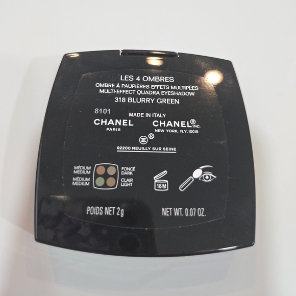 CHANEL 318 BLURRY GREEN Les 4 Ombres Multi-Effect Eyeshadow Pallet  New - Picture 6 of 13